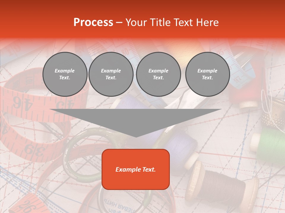 Reel Sew Orange PowerPoint Template