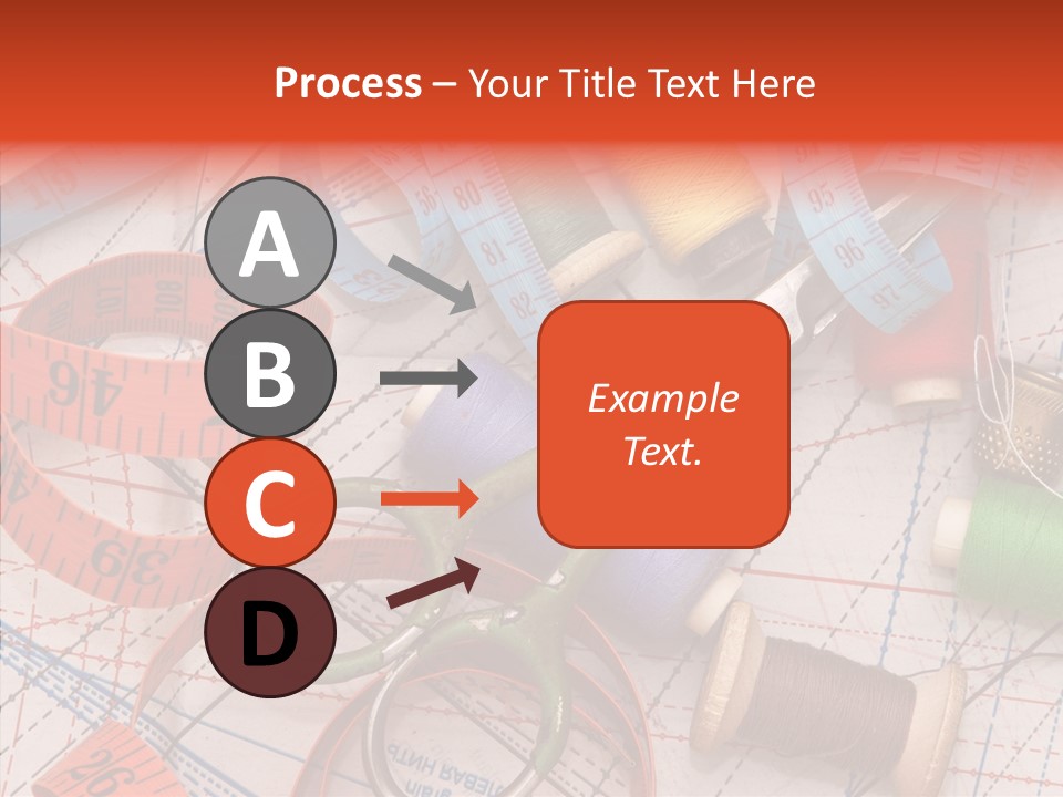 Reel Sew Orange PowerPoint Template