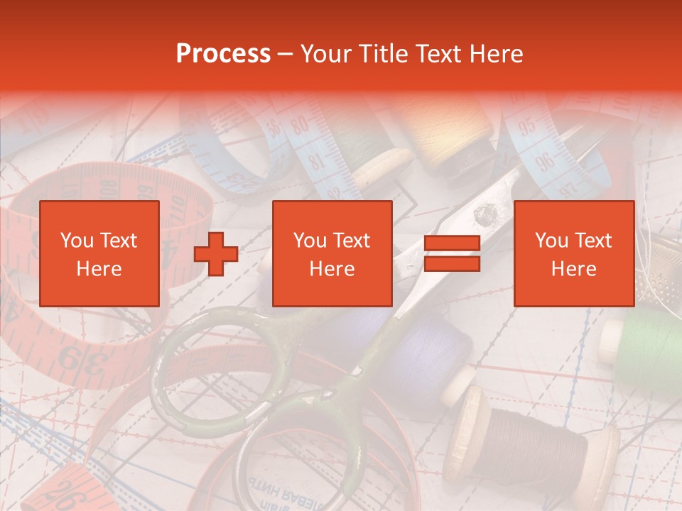 Reel Sew Orange PowerPoint Template