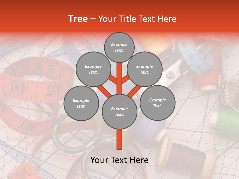 Reel Sew Orange PowerPoint Template