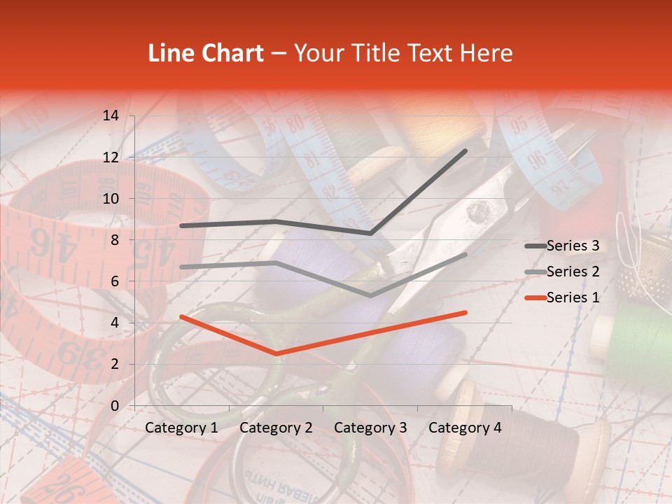 Reel Sew Orange PowerPoint Template