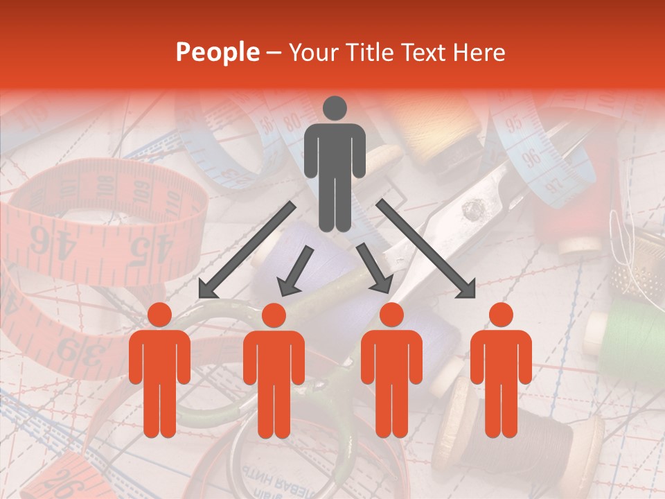 Reel Sew Orange PowerPoint Template