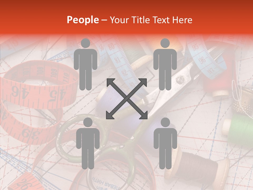 Reel Sew Orange PowerPoint Template