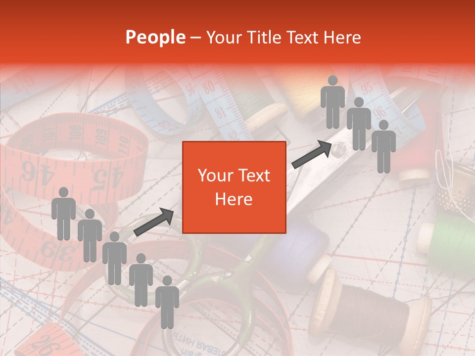 Reel Sew Orange PowerPoint Template
