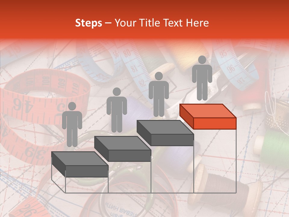 Reel Sew Orange PowerPoint Template