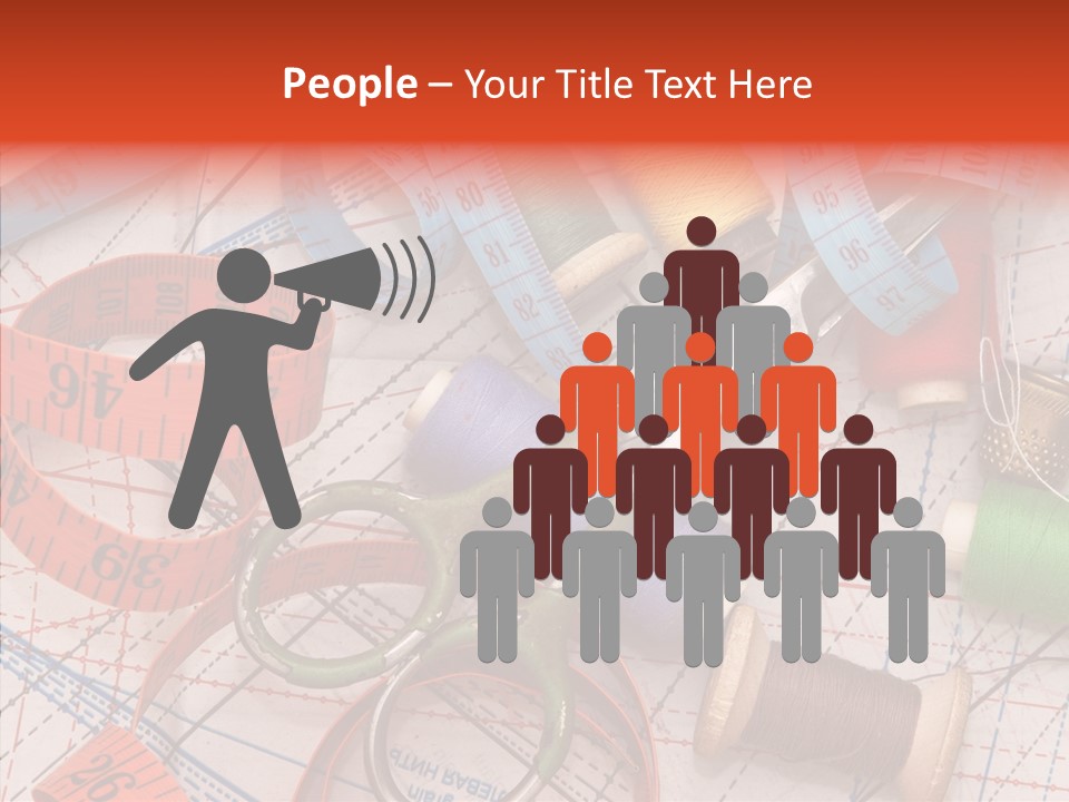 Reel Sew Orange PowerPoint Template