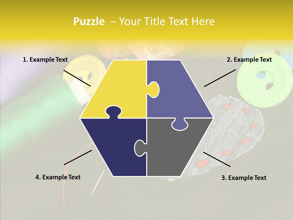 Cloth Red Buttons PowerPoint Template