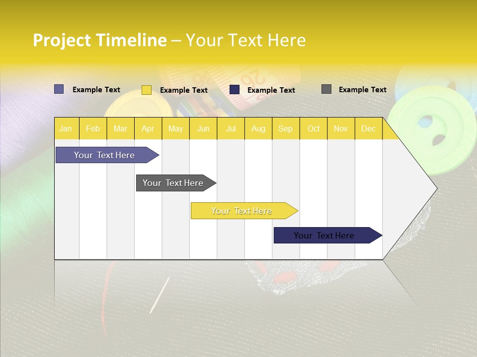 Cloth Red Buttons PowerPoint Template