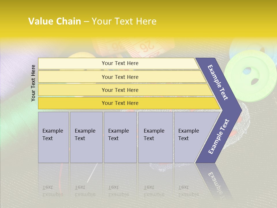 Cloth Red Buttons PowerPoint Template