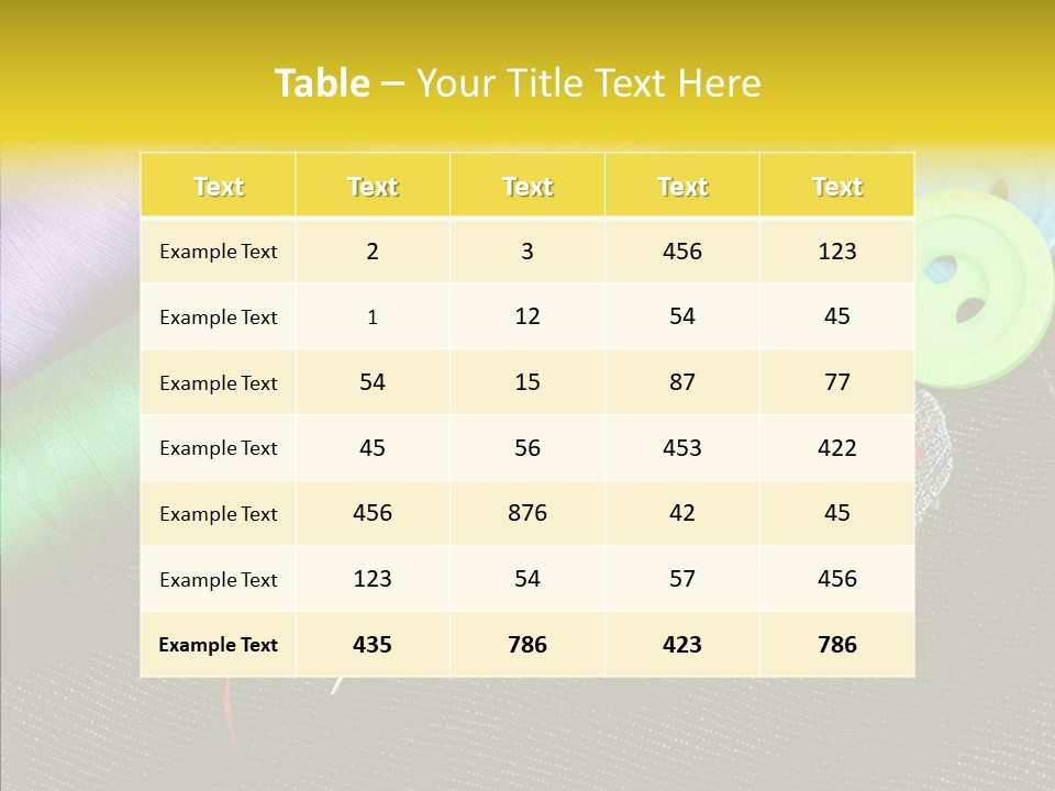 Cloth Red Buttons PowerPoint Template