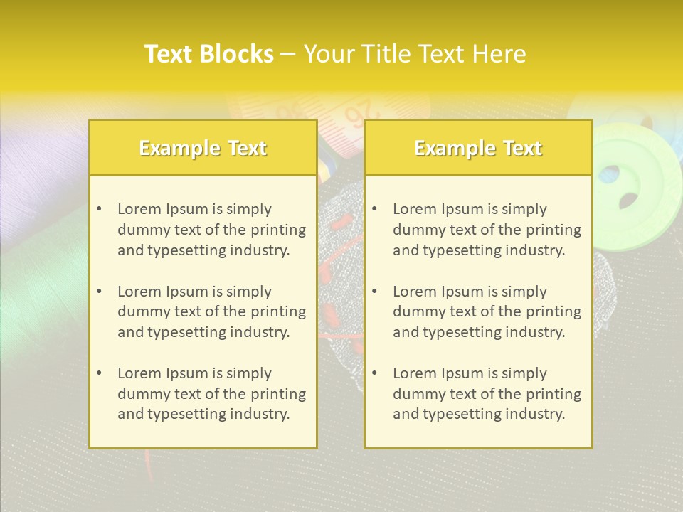Cloth Red Buttons PowerPoint Template