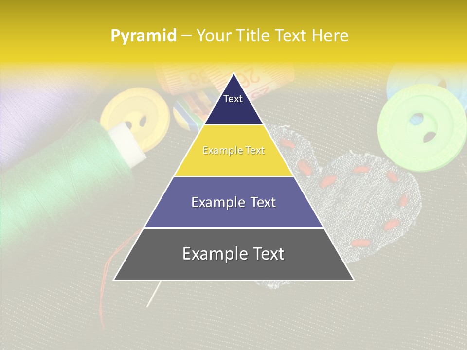 Cloth Red Buttons PowerPoint Template