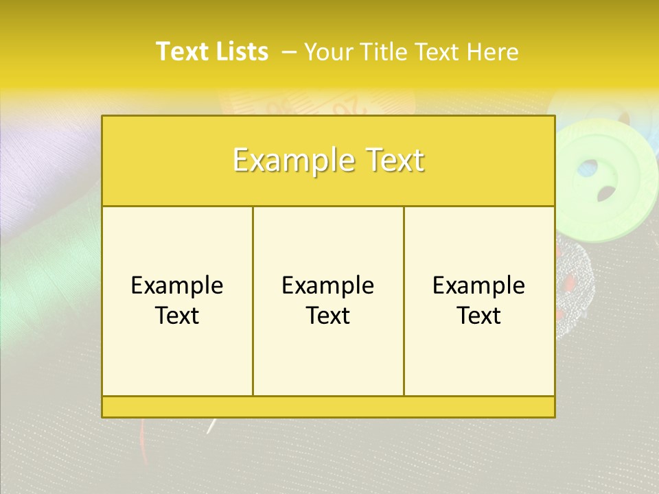 Cloth Red Buttons PowerPoint Template