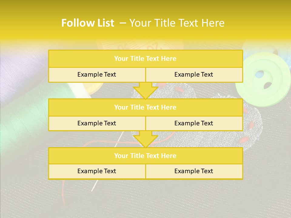 Cloth Red Buttons PowerPoint Template