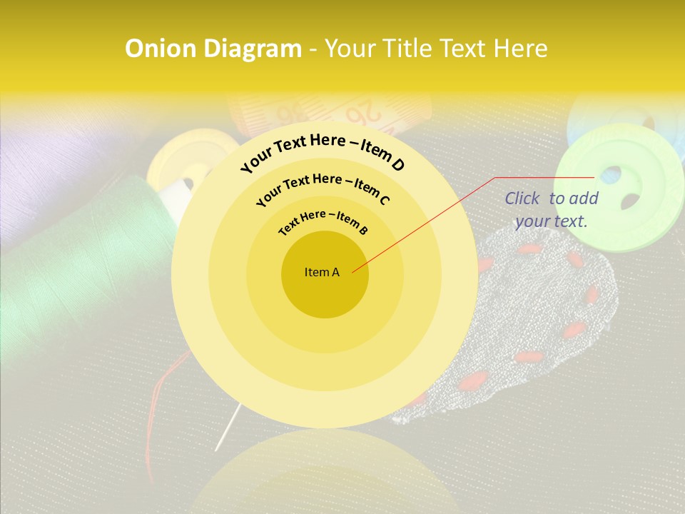 Cloth Red Buttons PowerPoint Template