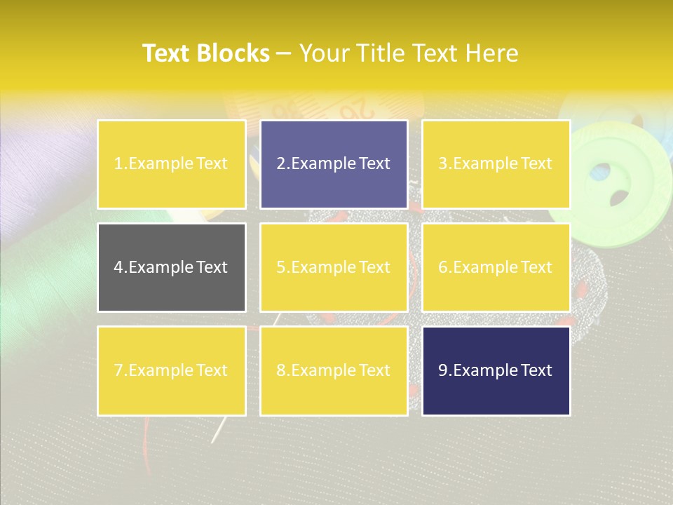 Cloth Red Buttons PowerPoint Template