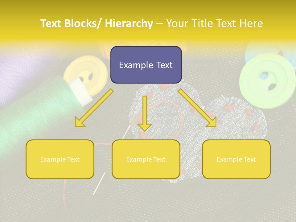 Cloth Red Buttons PowerPoint Template