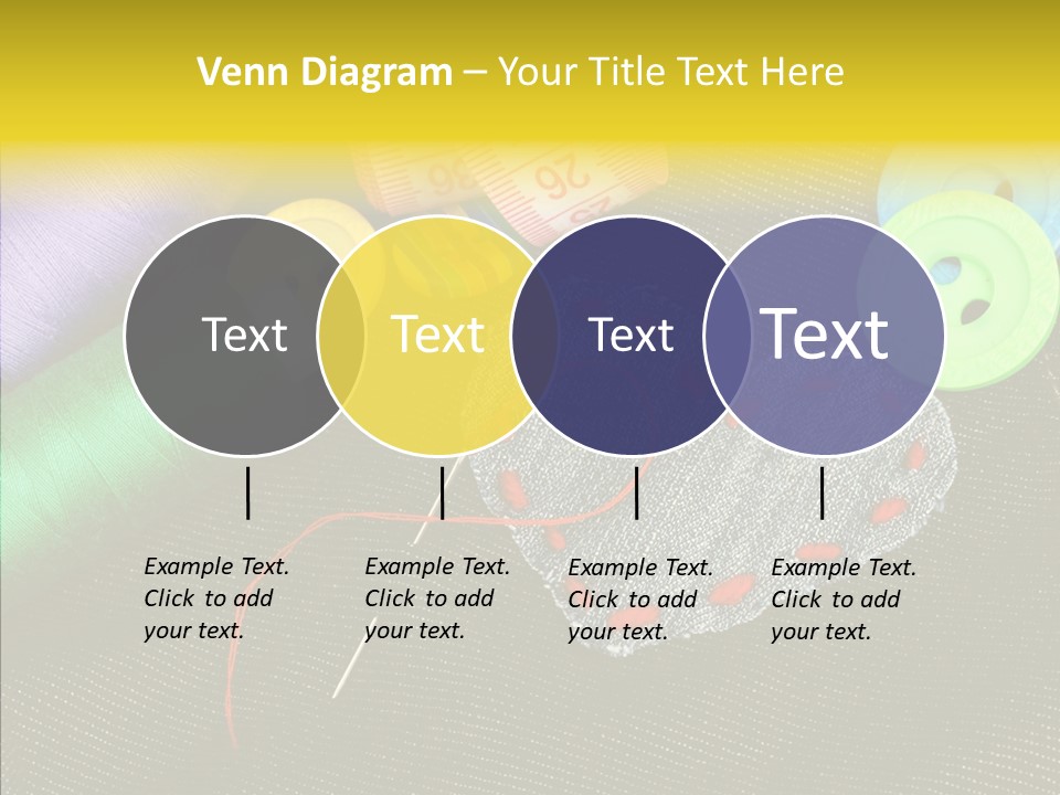 Cloth Red Buttons PowerPoint Template