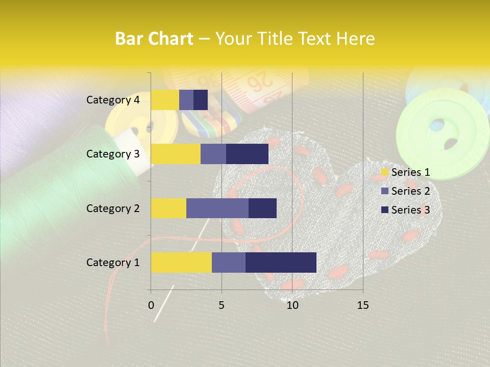 Cloth Red Buttons PowerPoint Template
