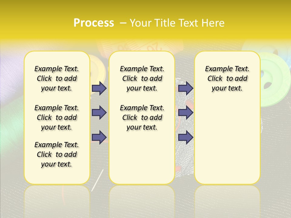 Cloth Red Buttons PowerPoint Template