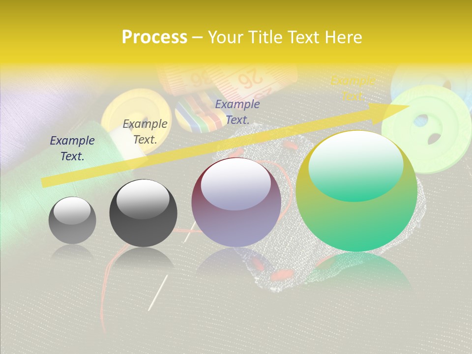 Cloth Red Buttons PowerPoint Template