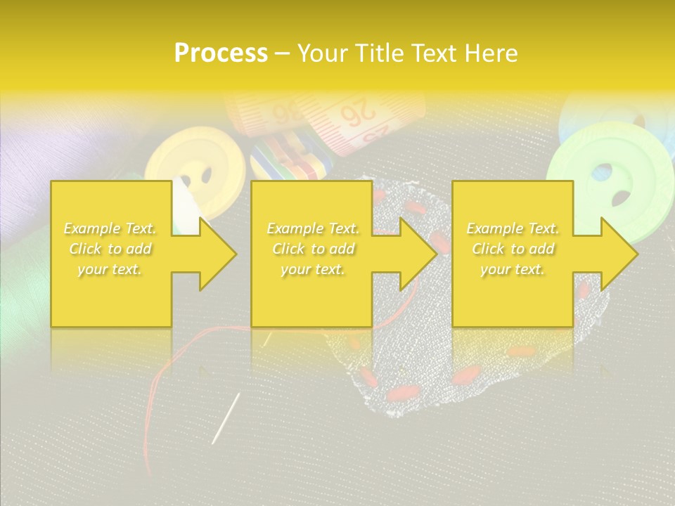 Cloth Red Buttons PowerPoint Template