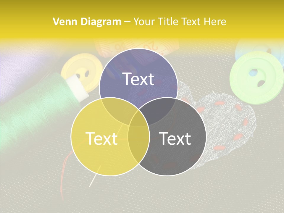 Cloth Red Buttons PowerPoint Template