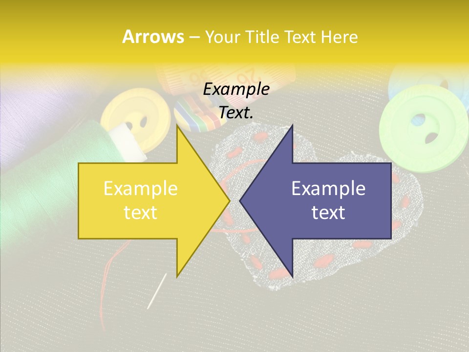 Cloth Red Buttons PowerPoint Template