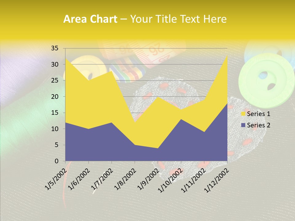 Cloth Red Buttons PowerPoint Template