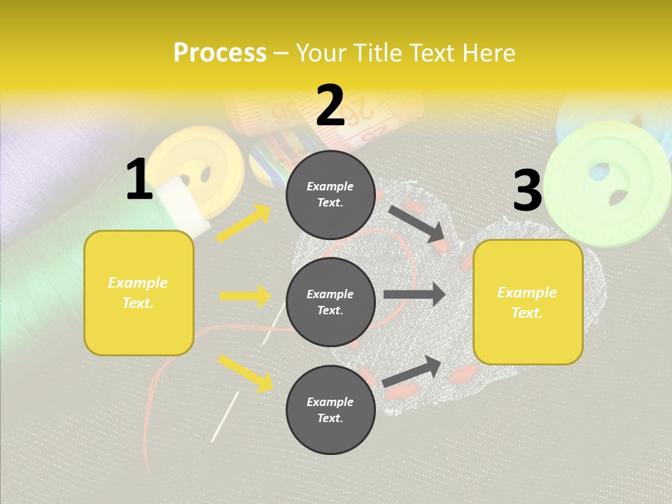 Cloth Red Buttons PowerPoint Template