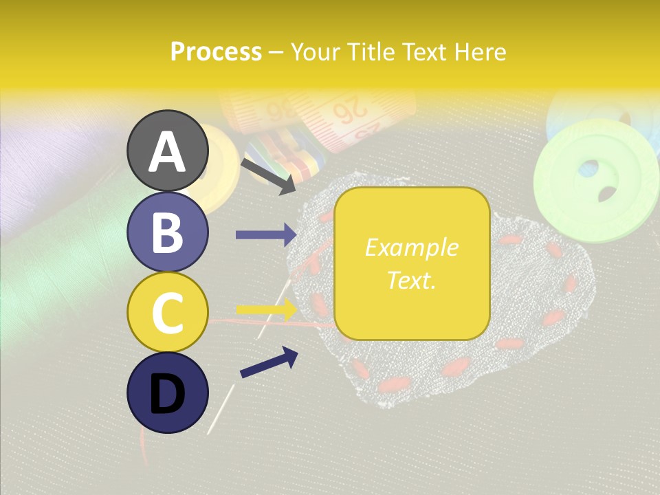 Cloth Red Buttons PowerPoint Template