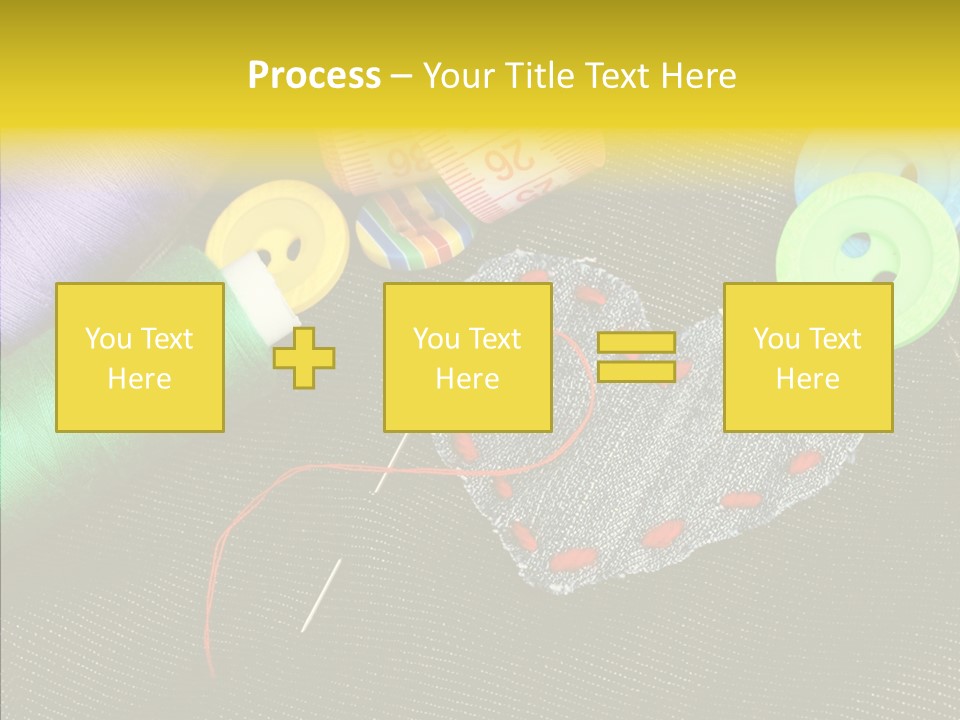 Cloth Red Buttons PowerPoint Template