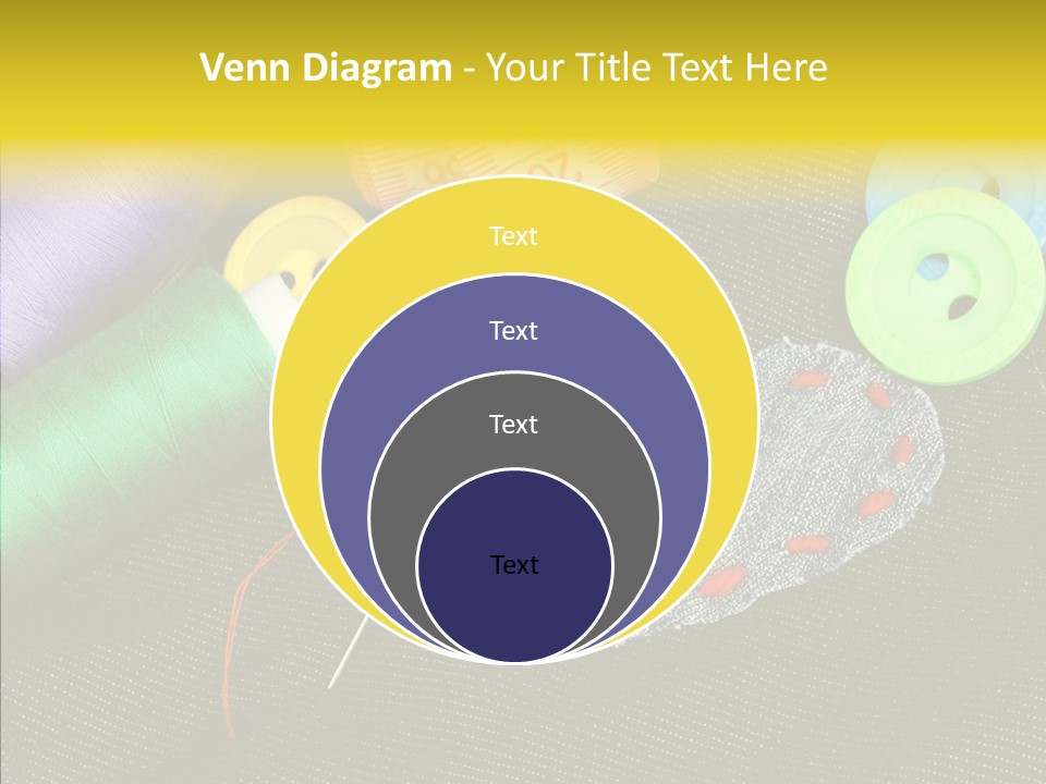 Cloth Red Buttons PowerPoint Template