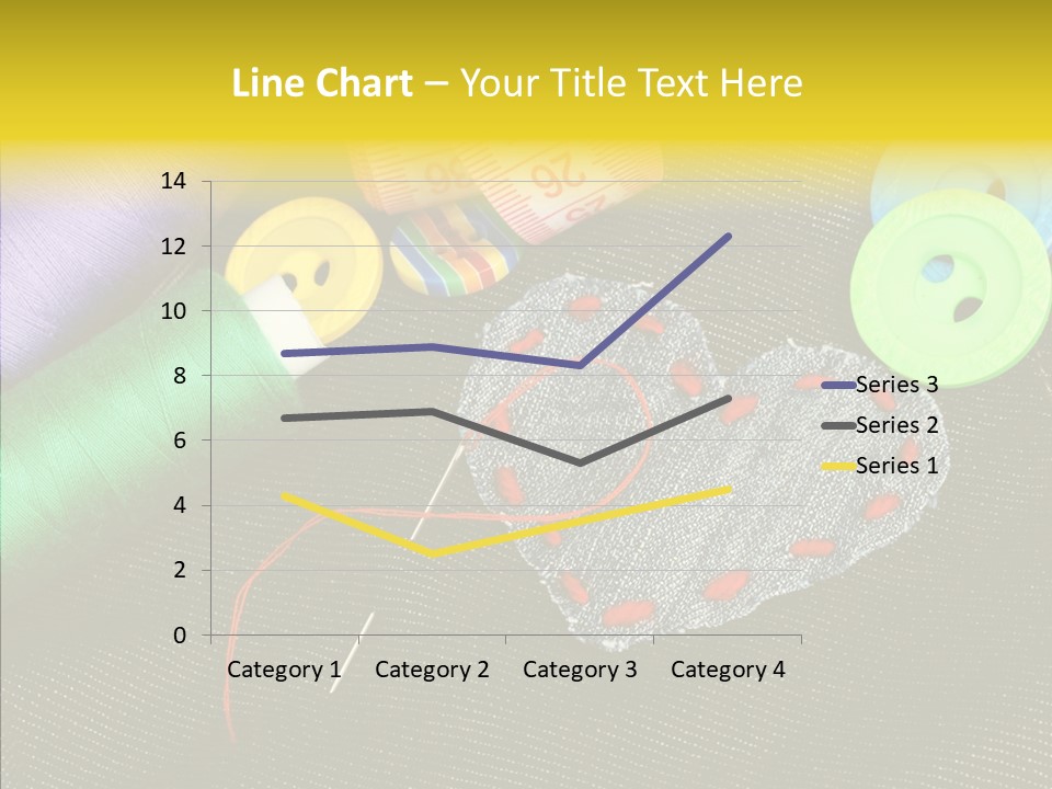 Cloth Red Buttons PowerPoint Template