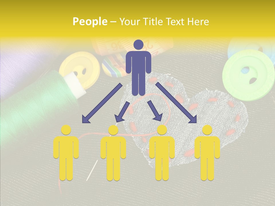 Cloth Red Buttons PowerPoint Template