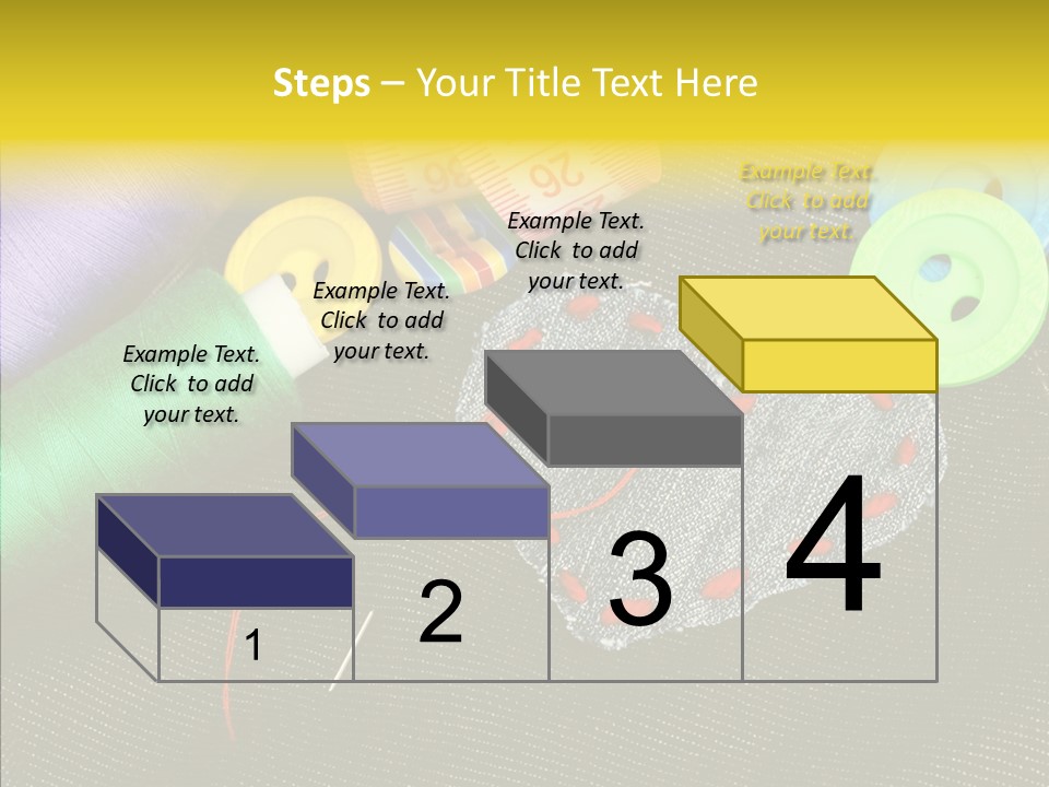 Cloth Red Buttons PowerPoint Template