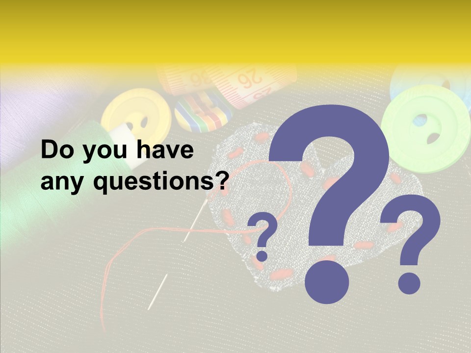 Cloth Red Buttons PowerPoint Template