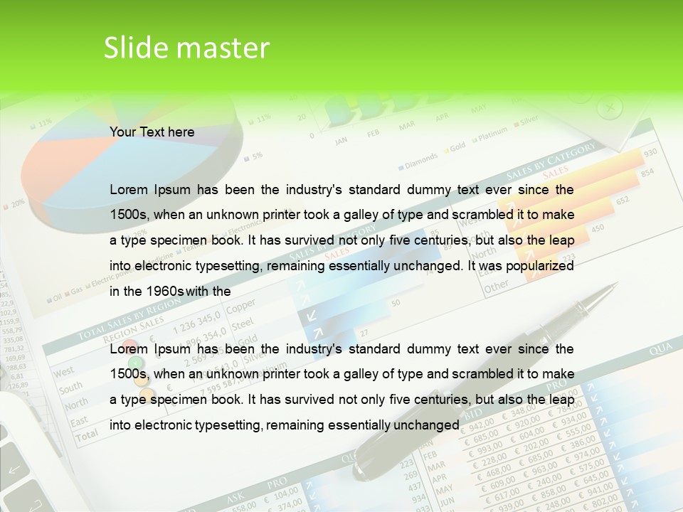 Business Wealth Stock PowerPoint Template