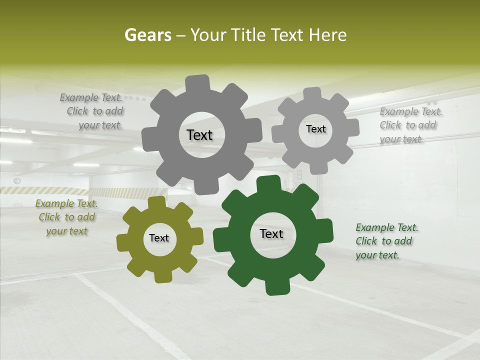 Interior Noticeable Vehicle PowerPoint Template