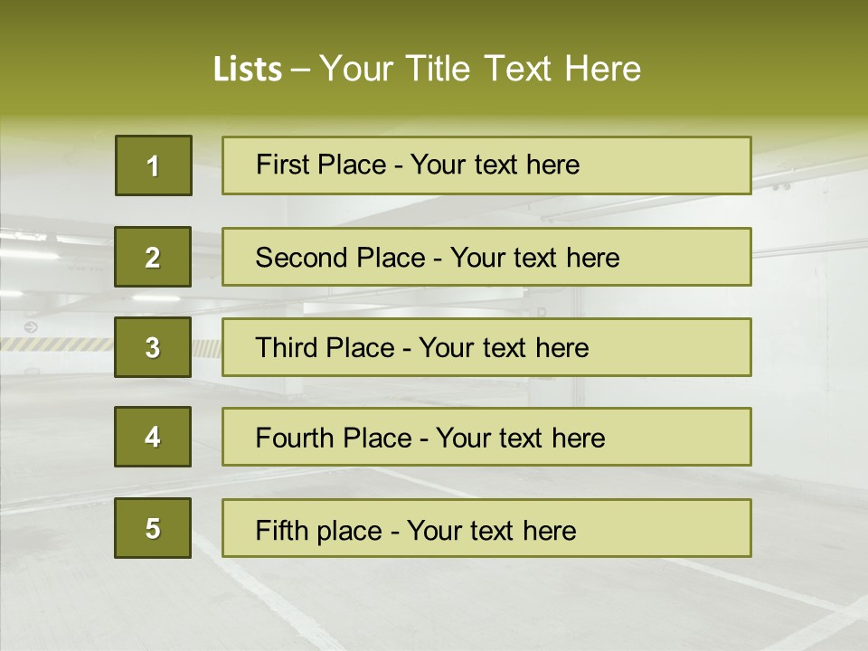Interior Noticeable Vehicle PowerPoint Template