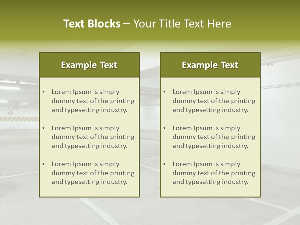 Interior Noticeable Vehicle PowerPoint Template