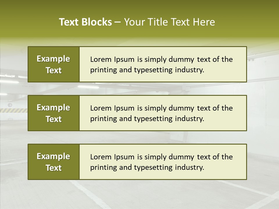 Interior Noticeable Vehicle PowerPoint Template