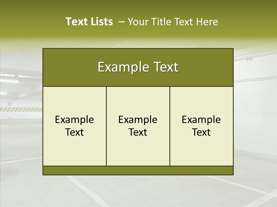 Interior Noticeable Vehicle PowerPoint Template