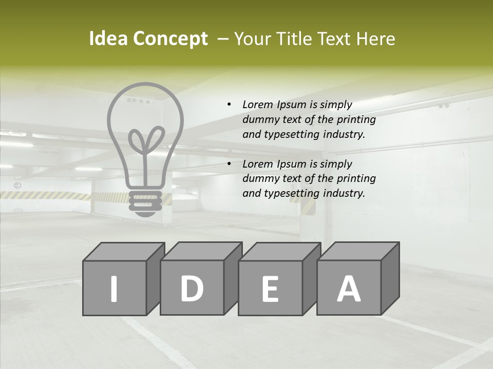 Interior Noticeable Vehicle PowerPoint Template