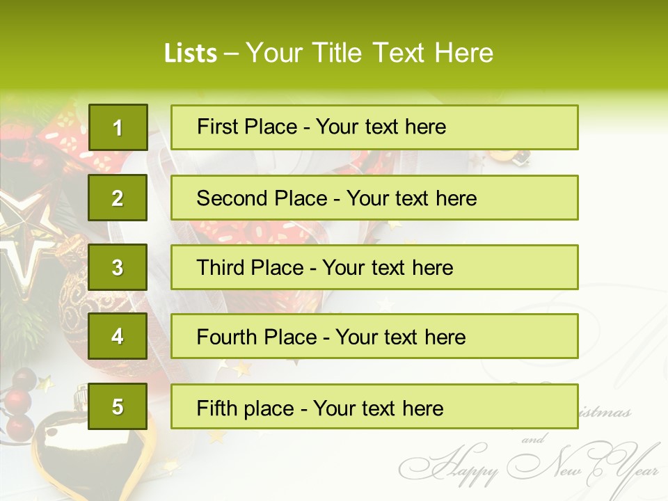 Design Tree Border PowerPoint Template