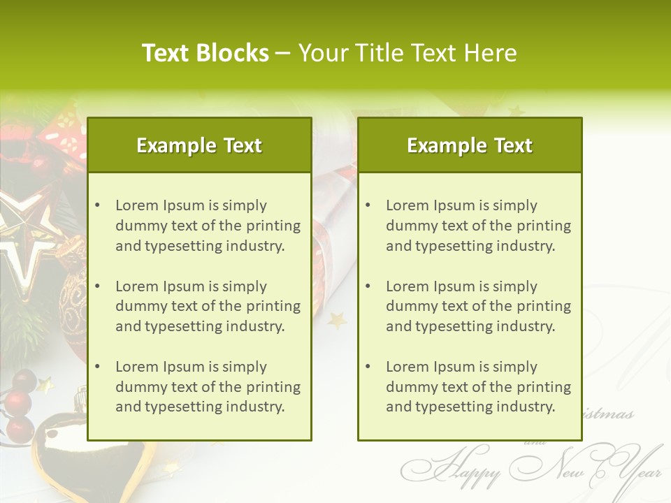 Design Tree Border PowerPoint Template