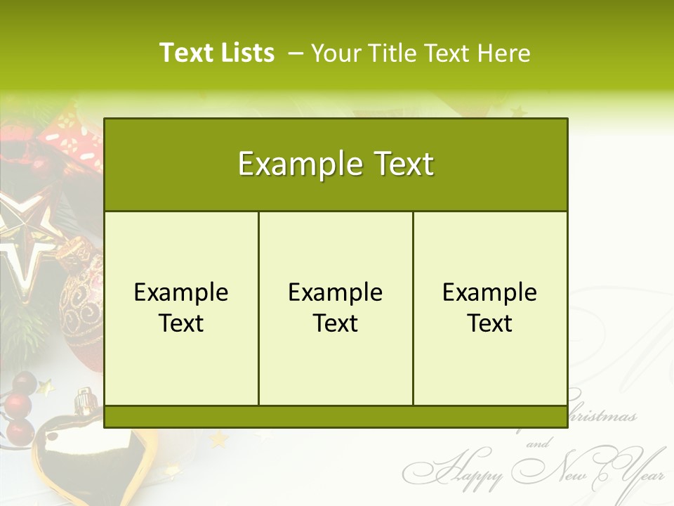 Design Tree Border PowerPoint Template