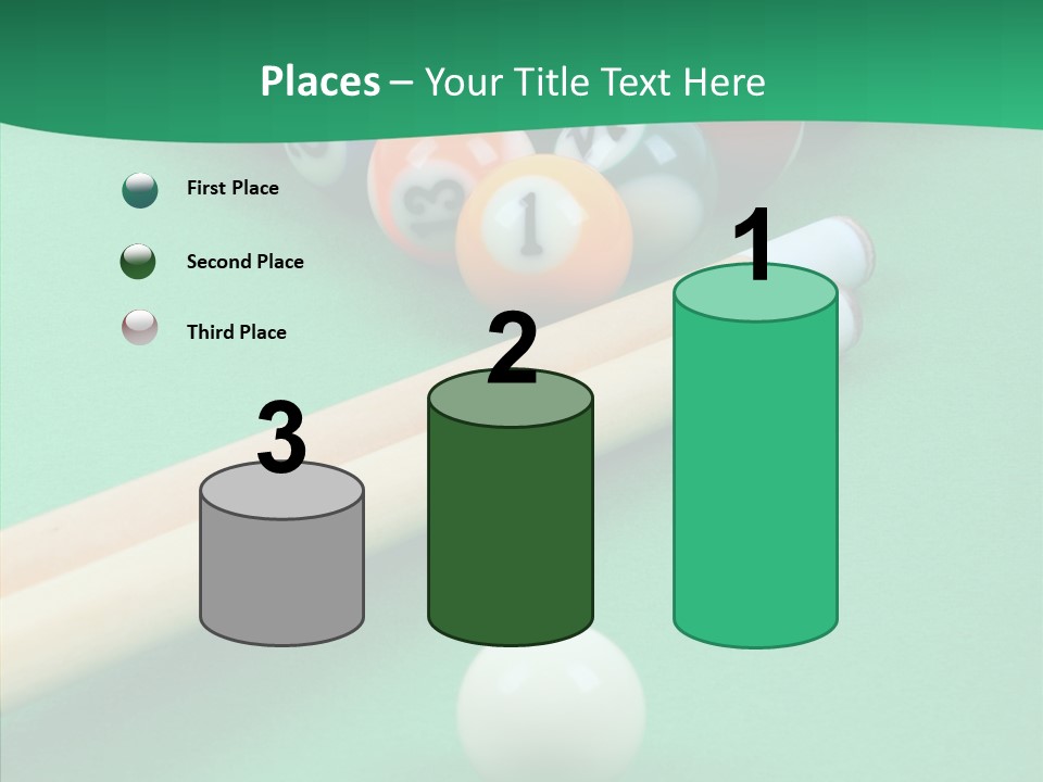 Cloth Billiard Indoors PowerPoint Template