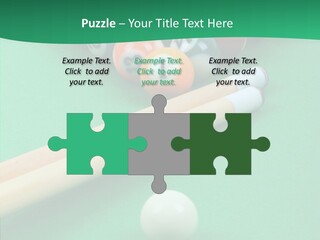 Cloth Billiard Indoors PowerPoint Template