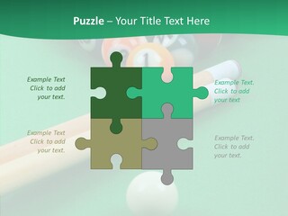 Cloth Billiard Indoors PowerPoint Template